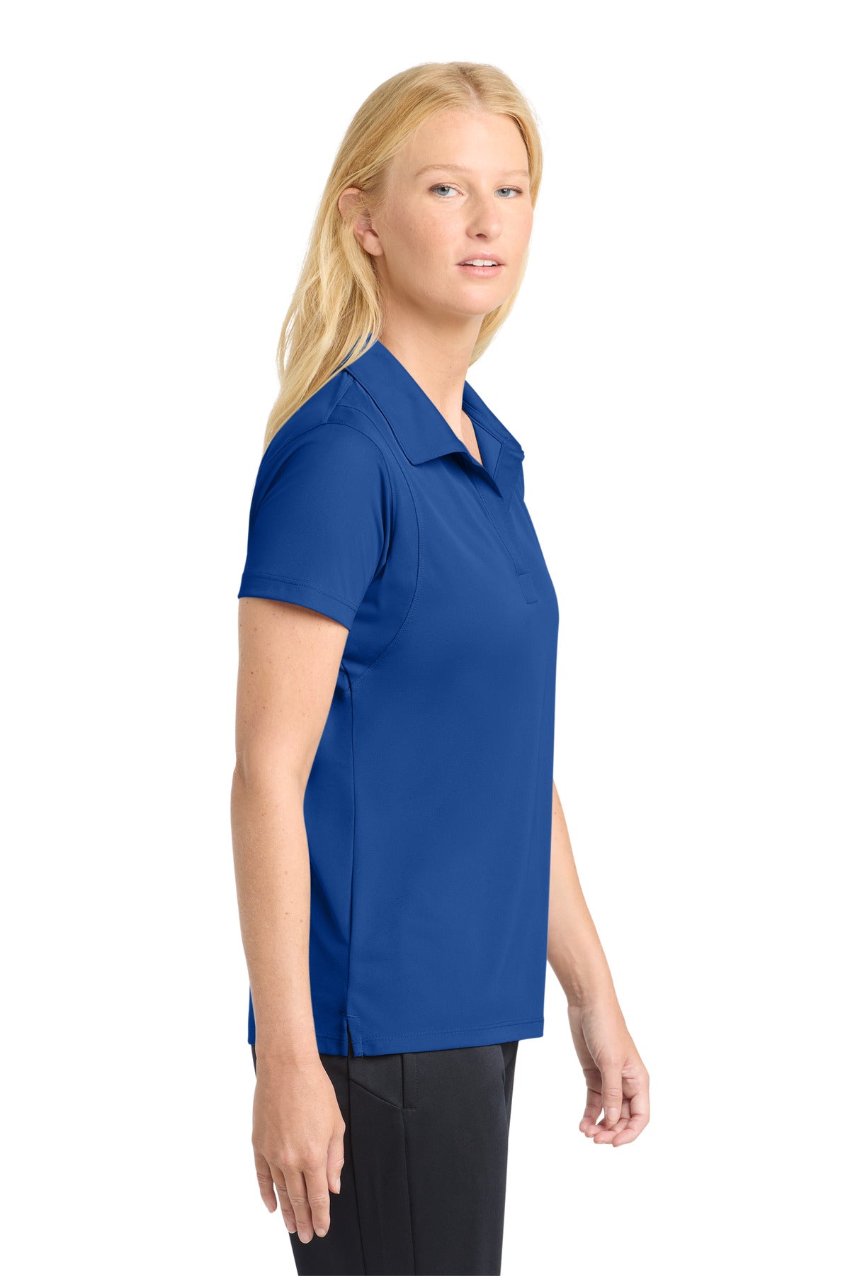 True Royal Sport-Tek Women's Micropique Sport-Wick Polo. LST650
