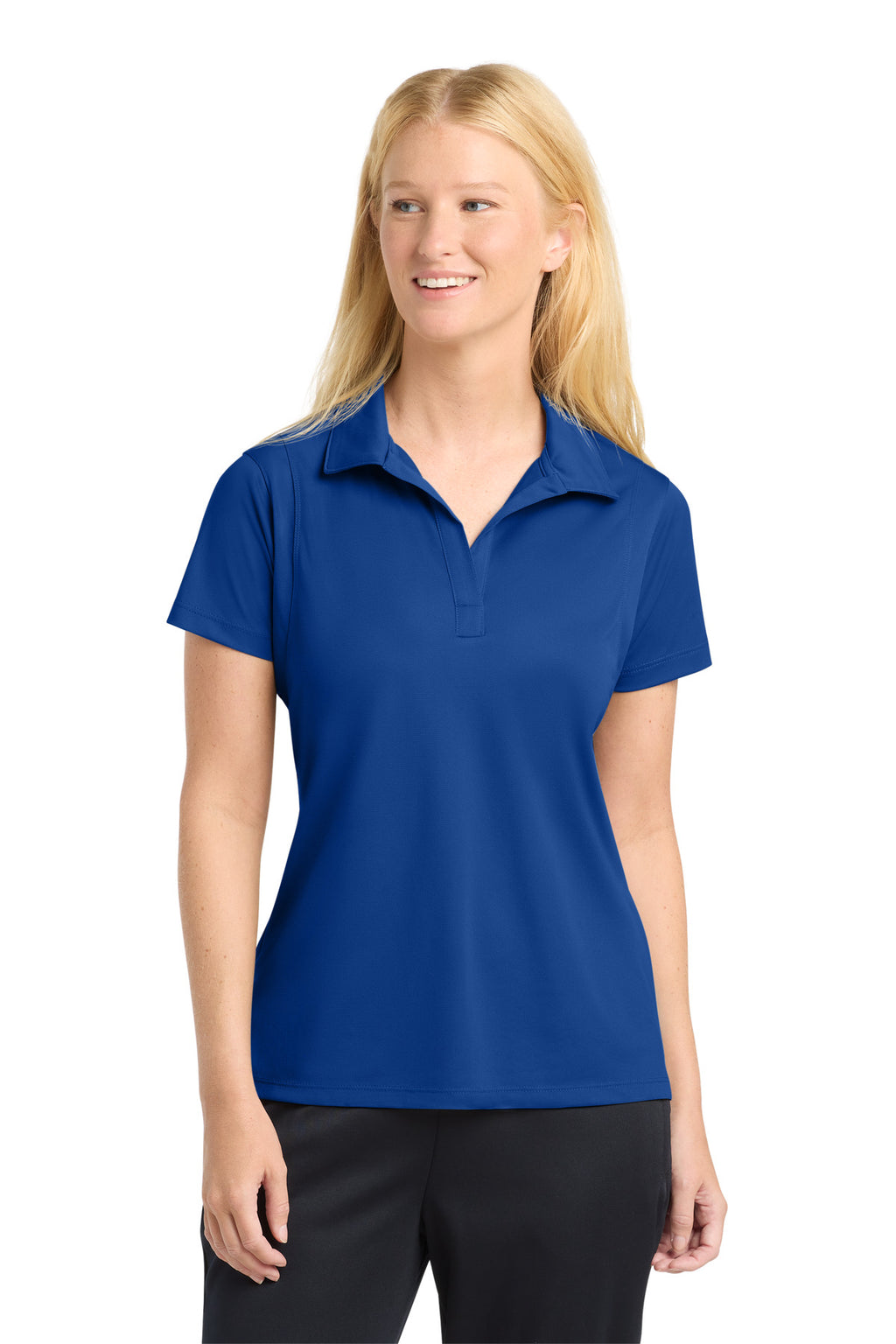 True Royal Sport-Tek Women's Micropique Sport-Wick Polo. LST650