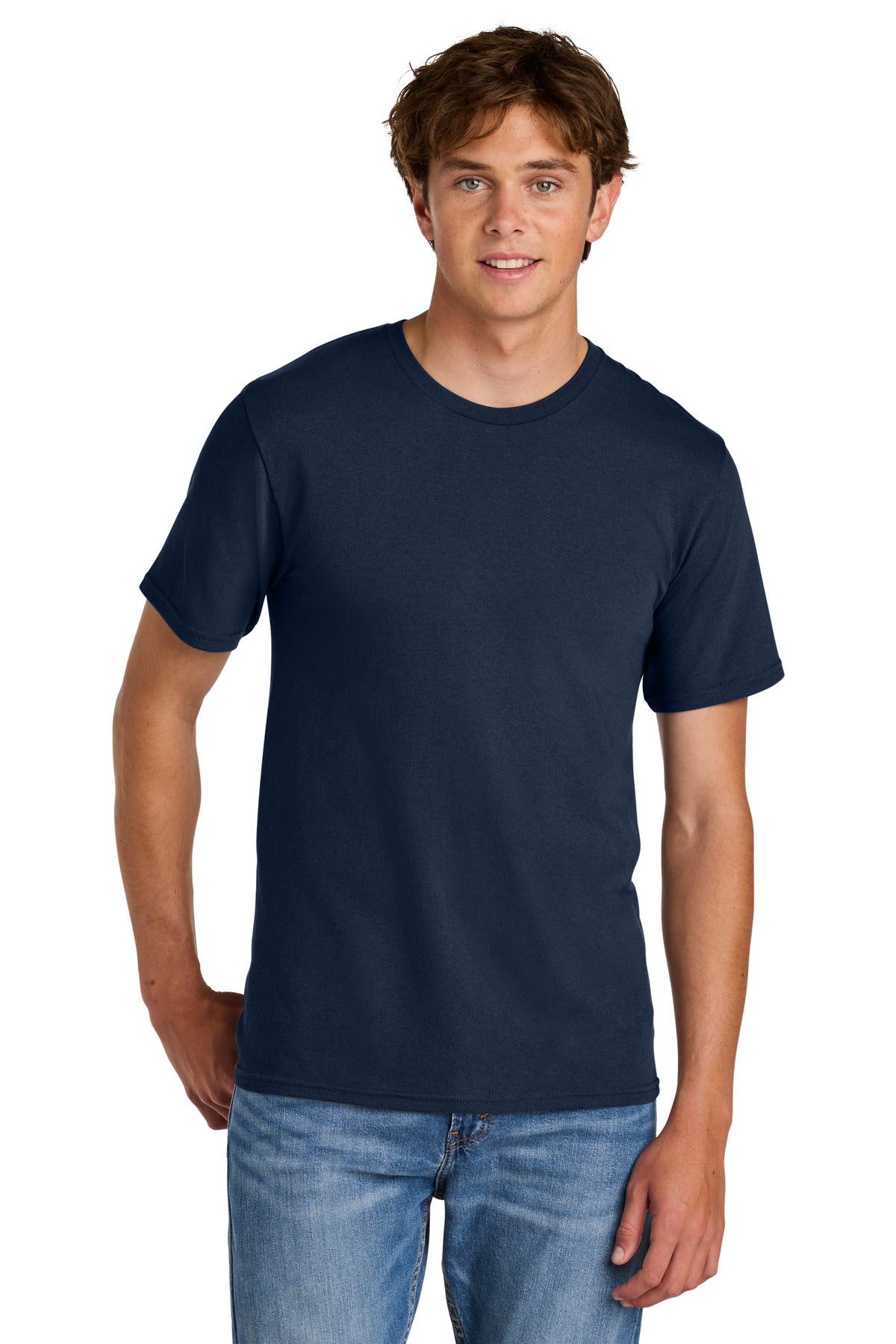 TrueNavy Port & Co Easy Cotton Tee PC43