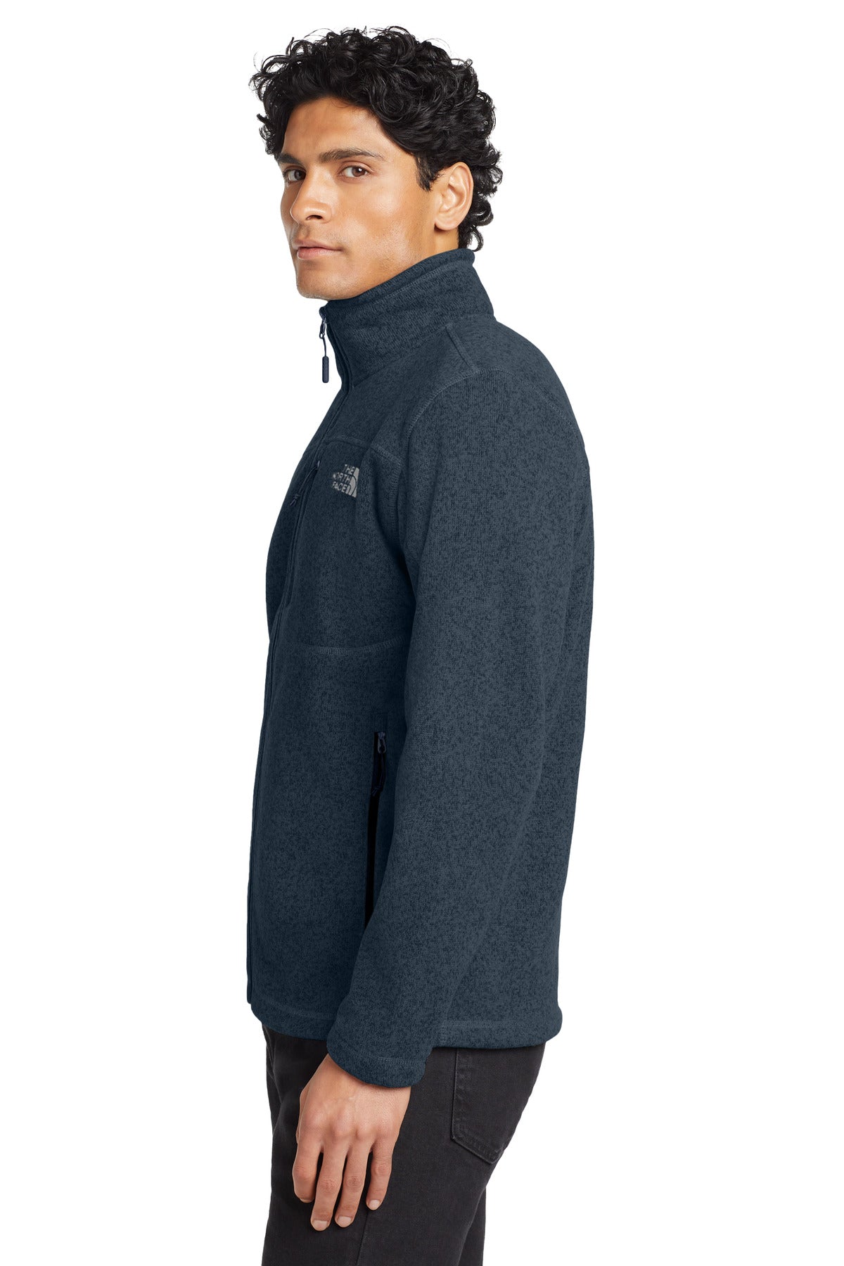 Urban Navy Hth The North Face Sweater Fleece Jacket. NF0A3LH7