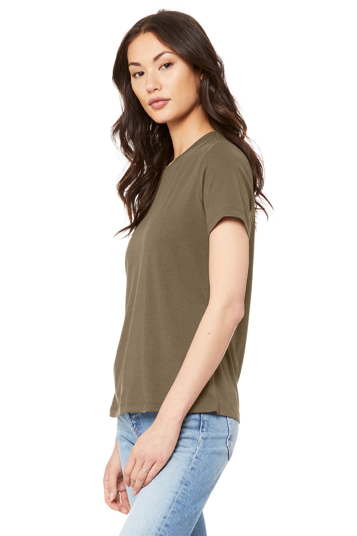 VintageBrn BELLA+CANVAS Women's Relaxed Jersey Short Sleeve Tee. BC6400