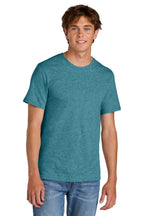 VivdTealHr Port & Co Easy Cotton Tee PC43