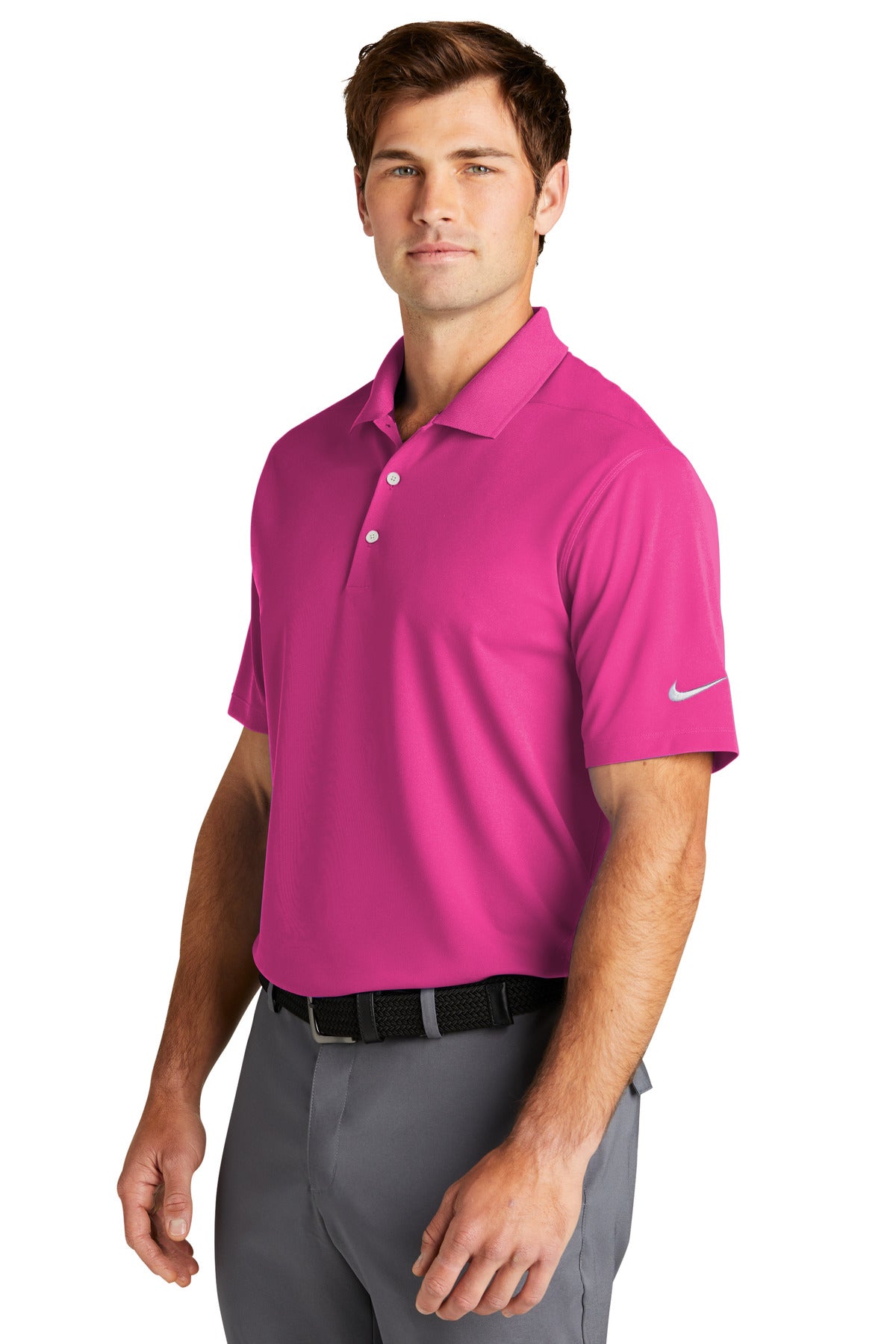 VividPink Nike Dri-FIT Micro Pique 2.0 Polo NKDC1963