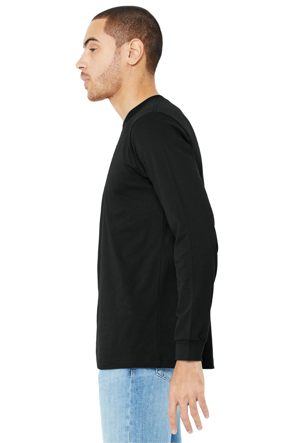 VtgBlack BELLA+CANVAS Unisex Jersey Long Sleeve Tee. BC3501