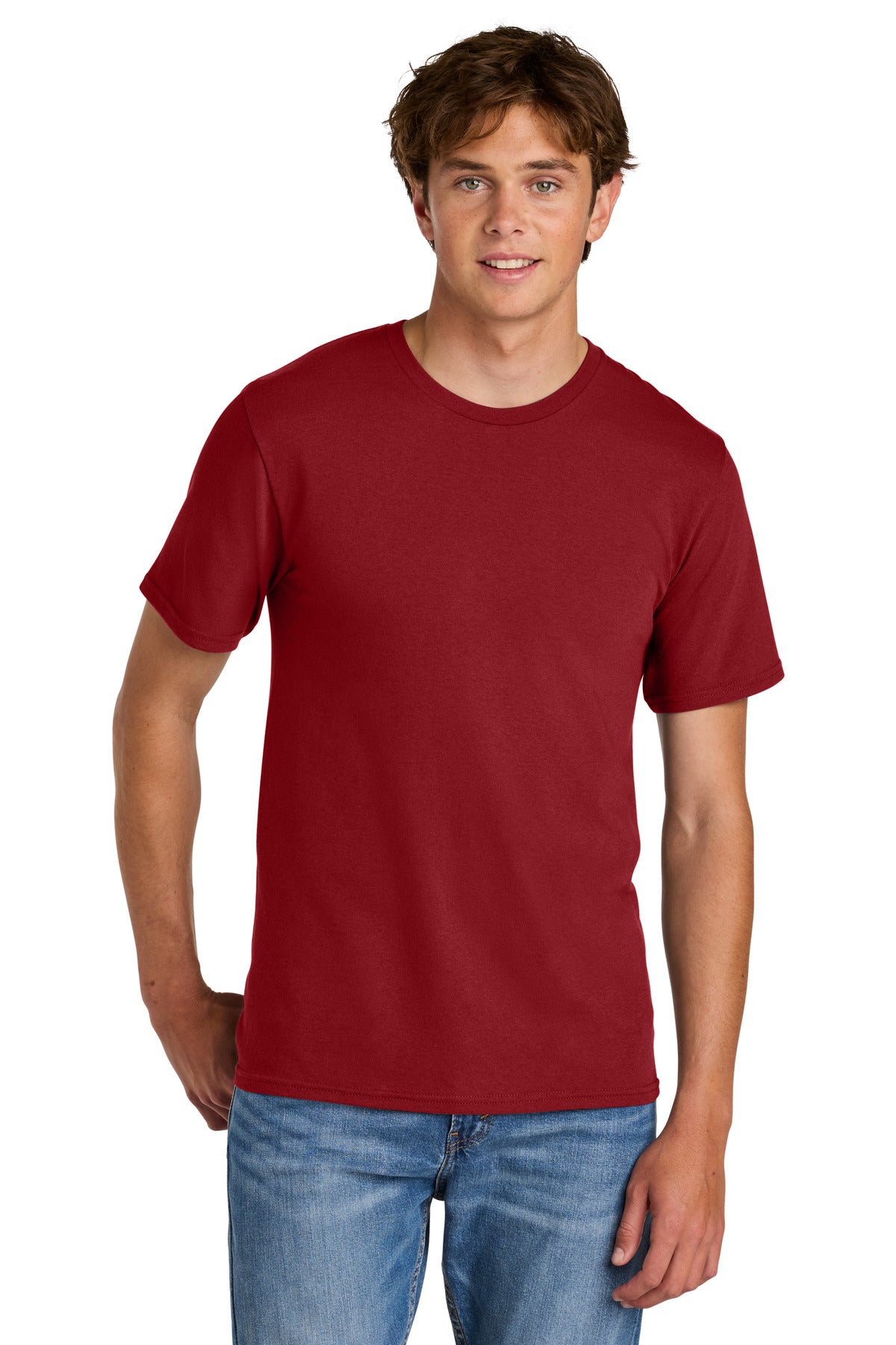 VtgRed Port & Co Easy Cotton Tee PC43