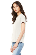 VtgWhite BELLA+CANVAS Women's Relaxed Jersey Short Sleeve Tee. BC6400