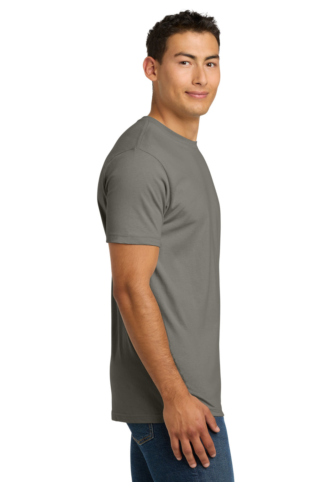 WarmGray Next Level Apparel Adult Cotton Tee. NL3600