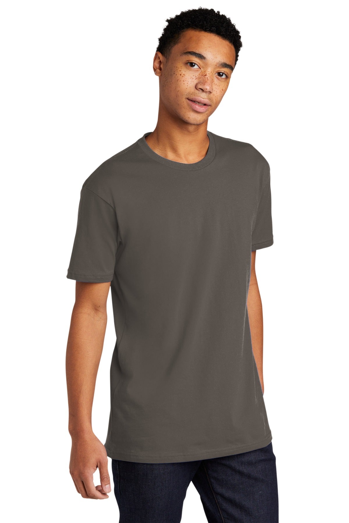 WarmGray Next Level Apparel Adult Cotton Tee. NL3600