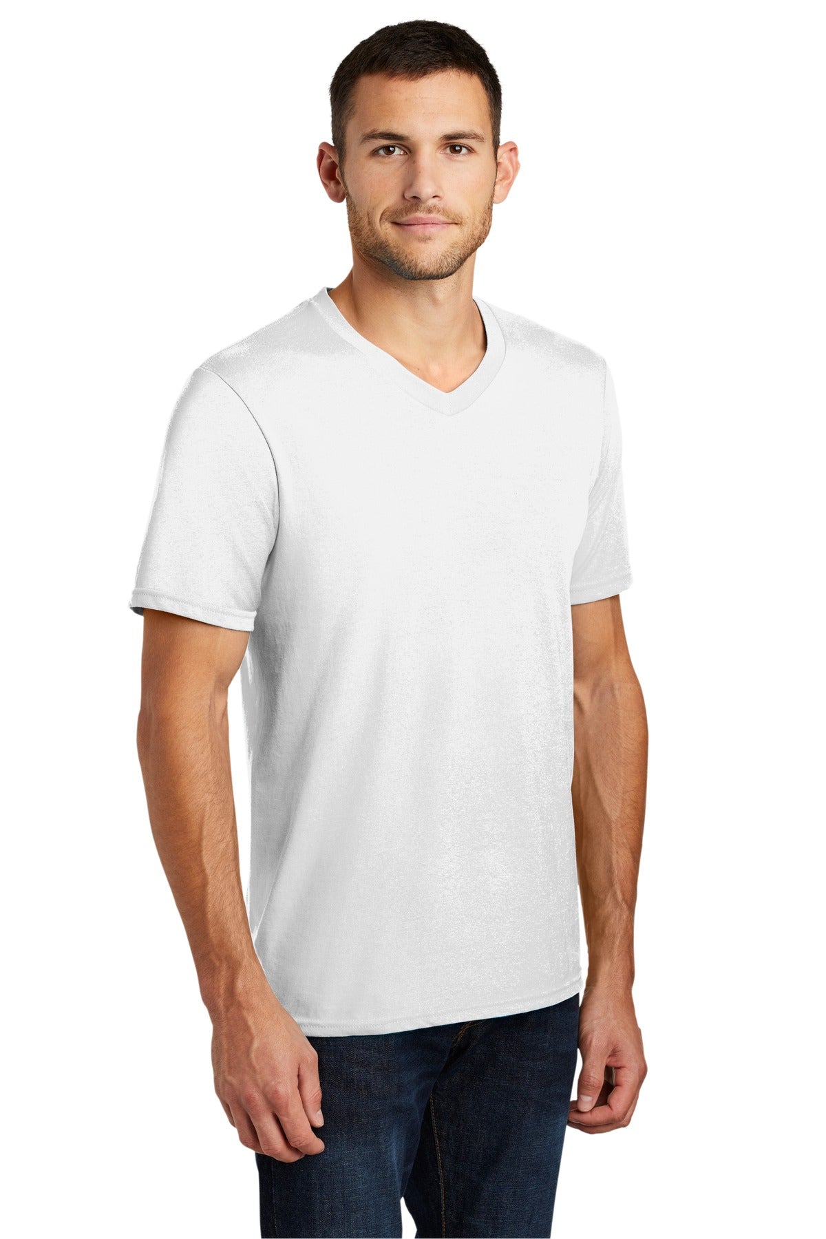 White District Very Important Tee V-Neck. DT6500