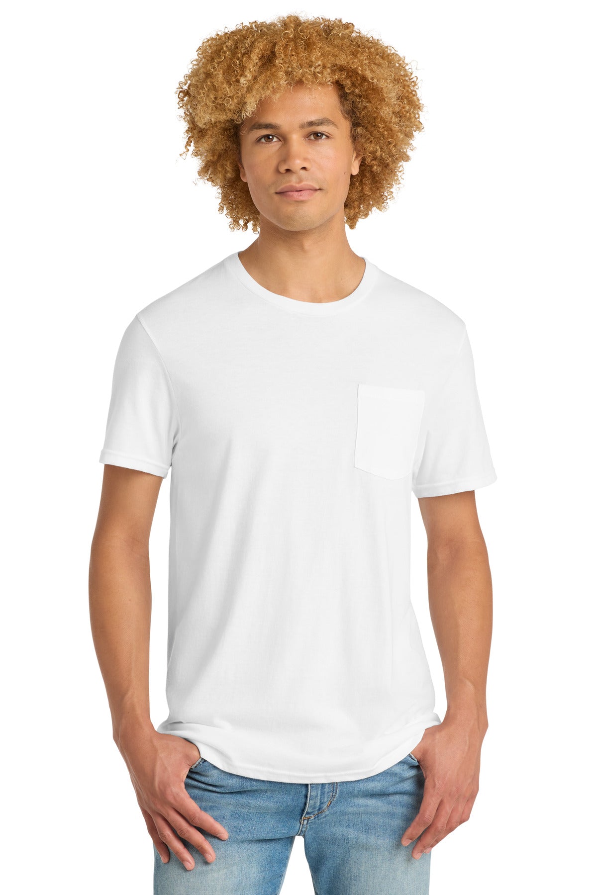 White District Very Important Tee with Pocket. DT6000P
