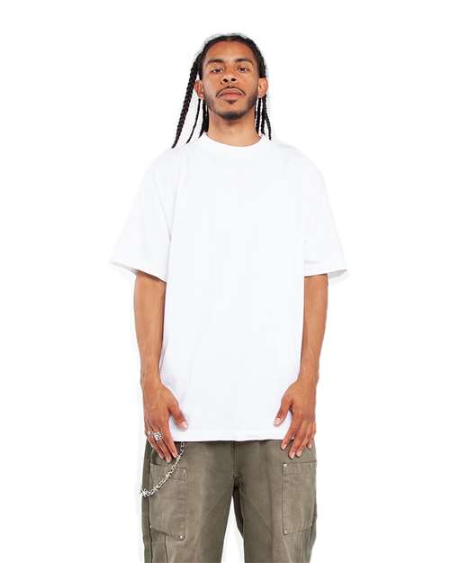 White Garment-Dyed Crewneck T-Shirt - SHGD