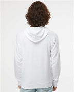 White Icon Lightweight Loopback Terry Hooded Sweatshirt - SS1000