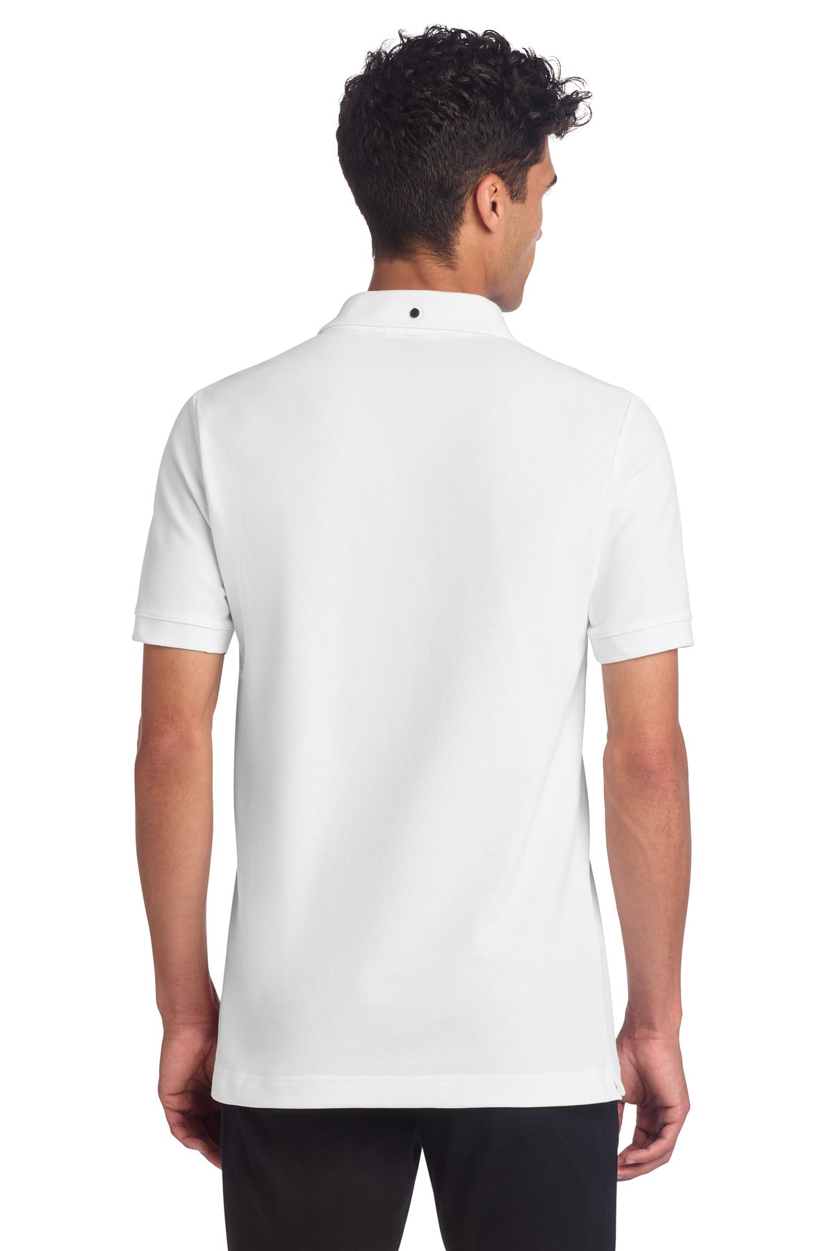 White Mercer+Mettle Stretch Heavyweight Pique Polo MM1000