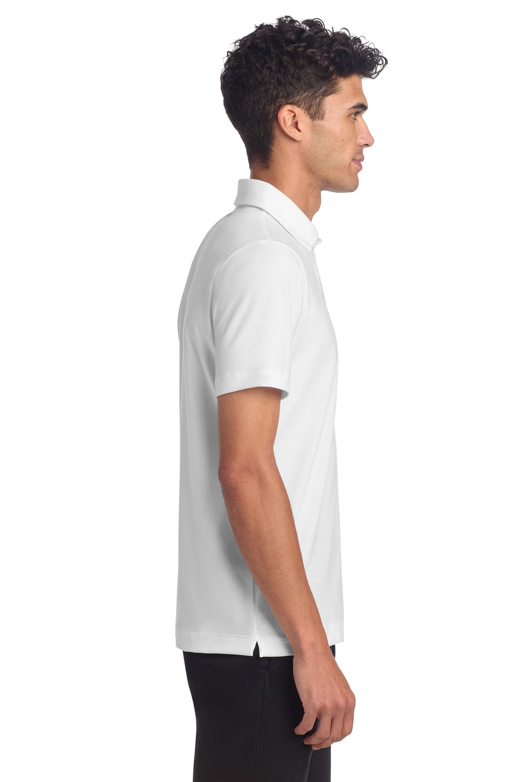 White Mercer+Mettle Stretch Jersey Polo MM1014