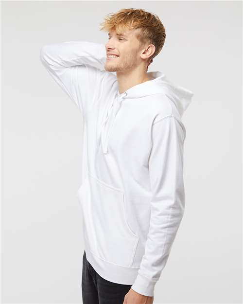 White Midweight Hooded Sweatshirt - SS4500
