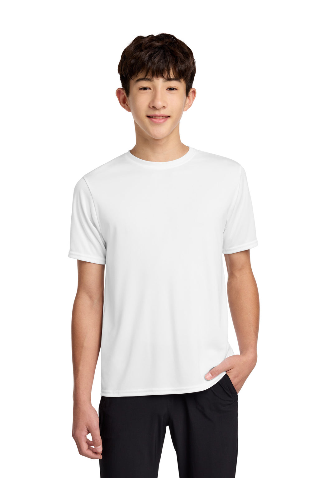 White Port & Co Youth Performance Tee. PC380Y