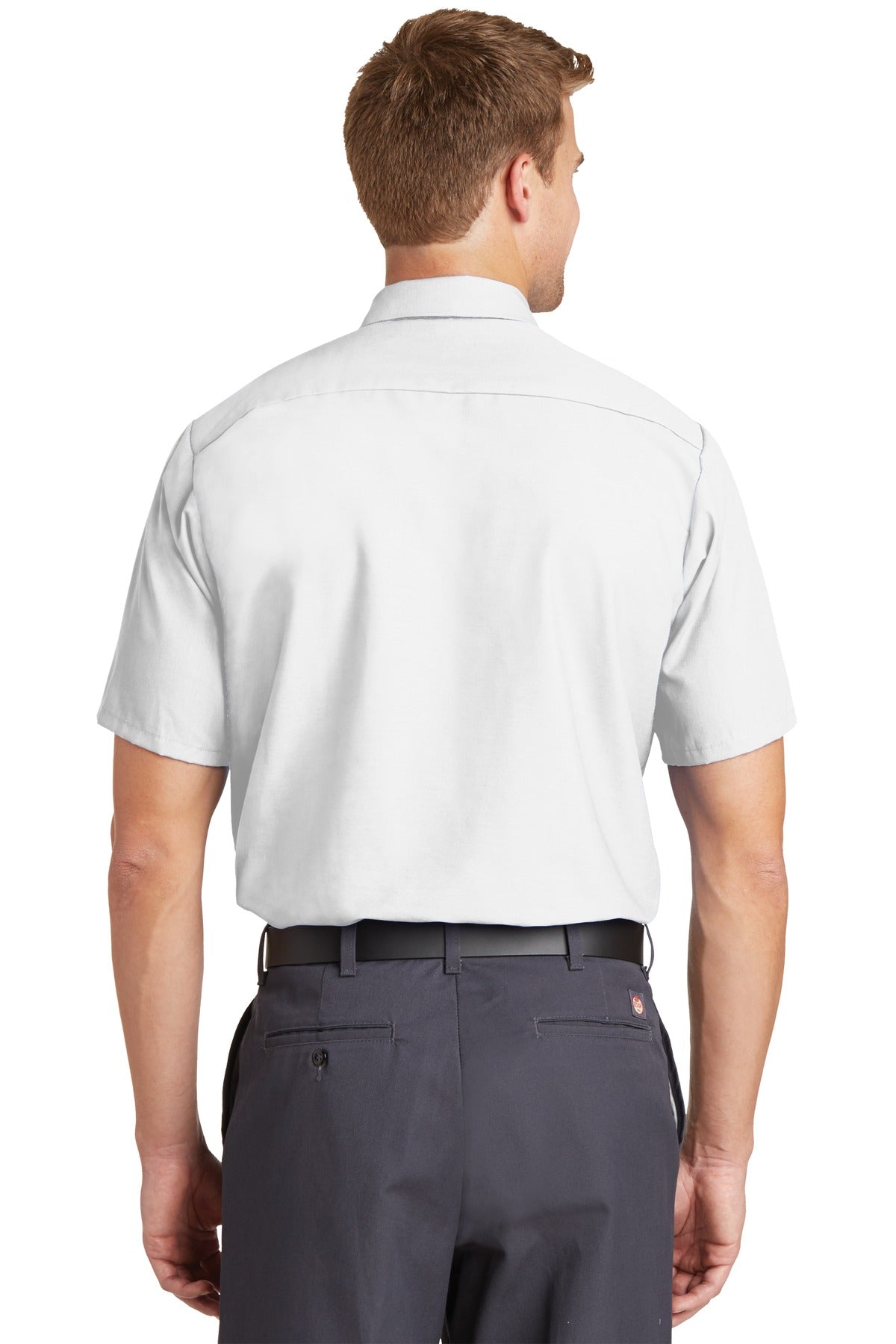 White Red Kap Short Sleeve Industrial Work Shirt. SP24