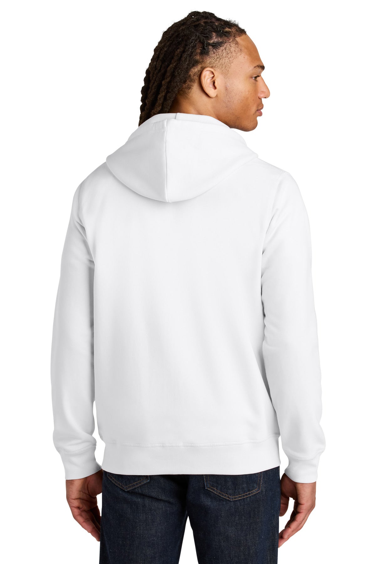 White Stanley/Stella Unisex Mixer Full-Zip Hooded Sweatshirt SXU011