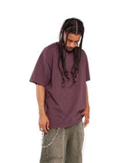 Wine Garment-Dyed Crewneck T-Shirt - SHGD