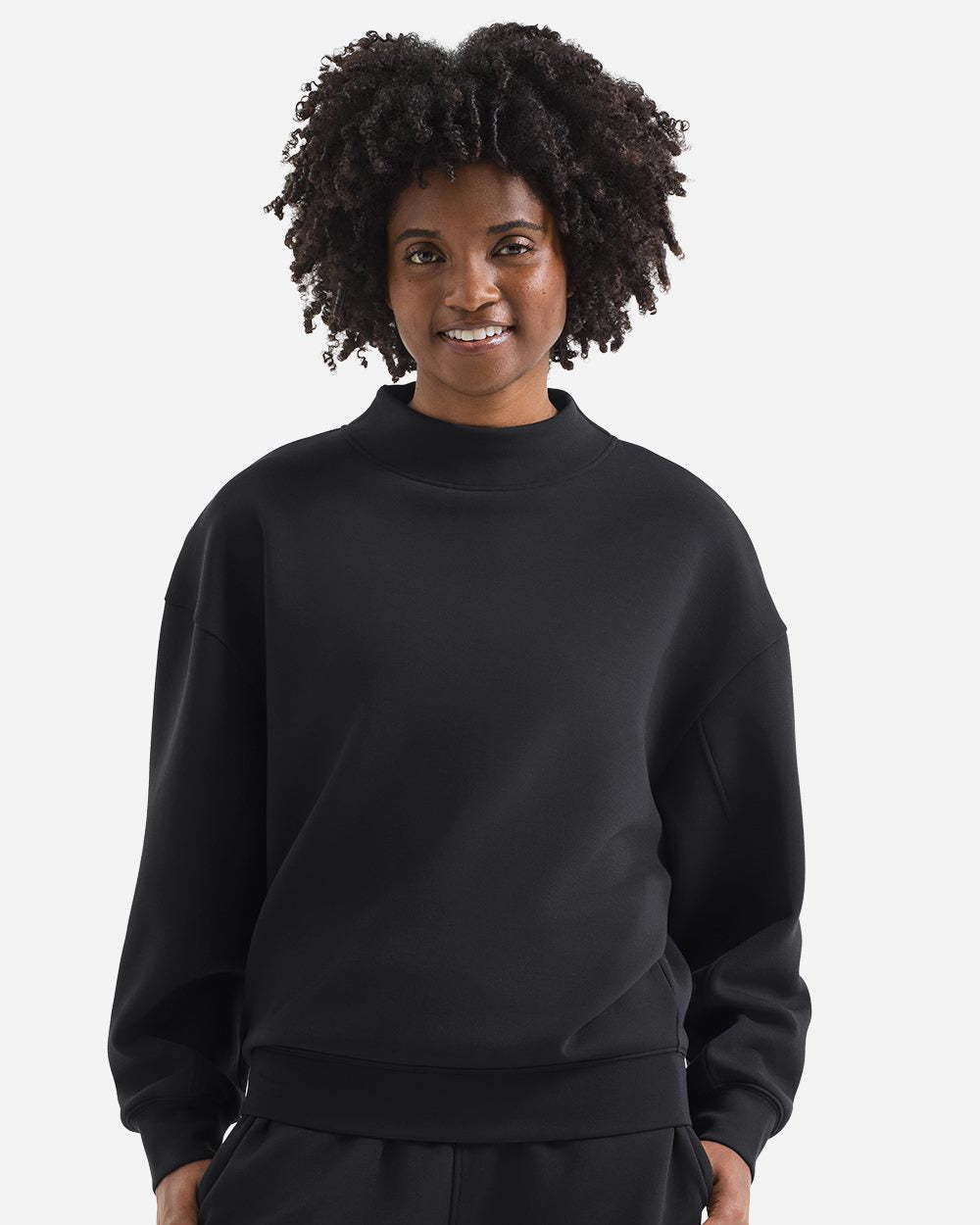 Women's Luxe Mock Neck Sweatshirt - TD660  grouped