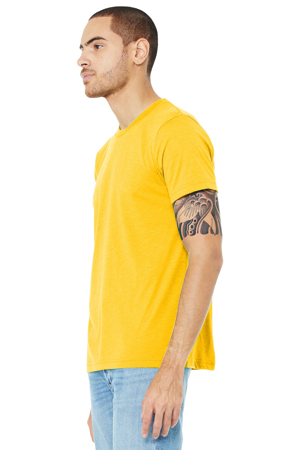 Yellw Gld TB BELLA+CANVAS Unisex Triblend Short Sleeve Tee. BC3413